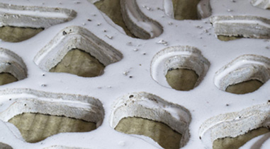 Ultra large scale thin ceramic glazed concrete facades