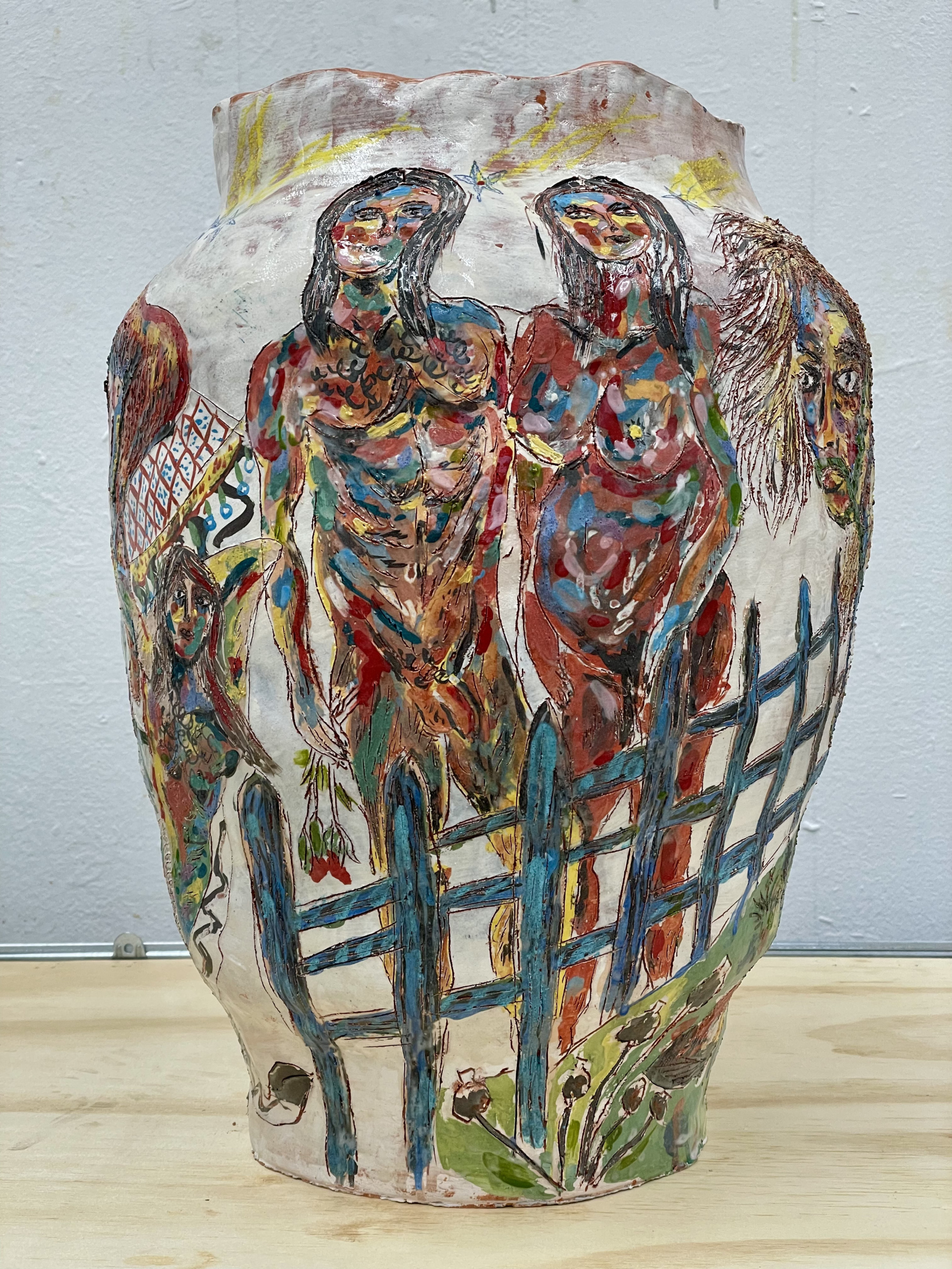 Karim Boumjimar: Clay Paintings